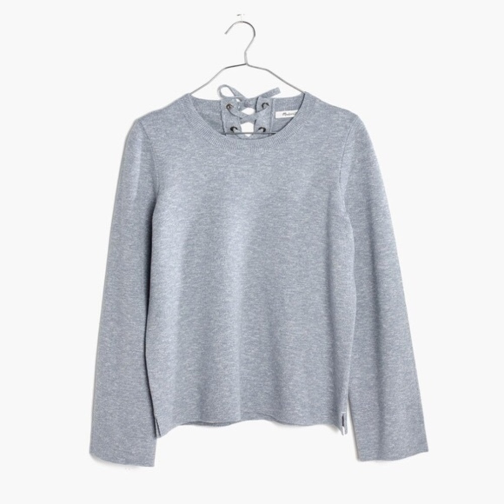 Madewell - Women’s laced back pullover sweater